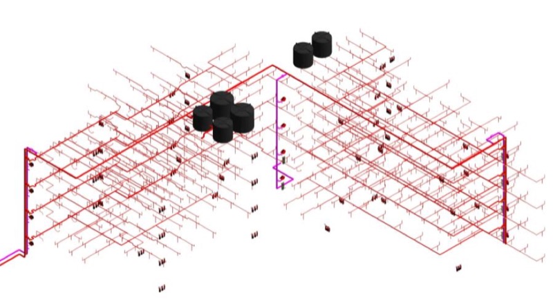 Fire fighting BIM model